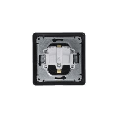GLOSSA Розетка с заземлением со шторками с крышкой IP44 антрацит в сборе