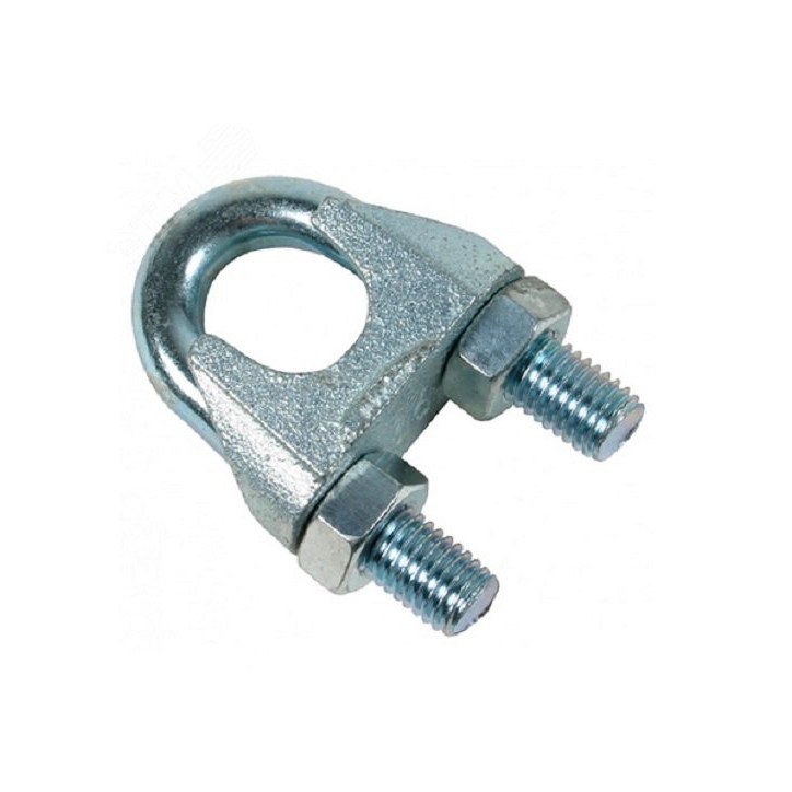 Зажим для троса DIN 741 8мм стальной покрытие цинк