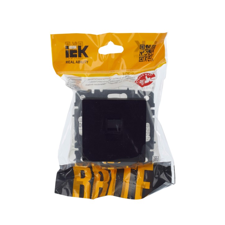 BRITE Розетка компьютерная RJ45 кат.5E РК10-БрЧ черный