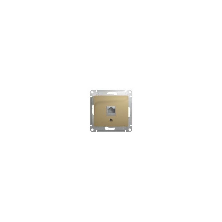 GLOSSA Розетка компьютерная RJ45 категория 5е в рамку титан GLOSSA Розетка компьютерная RJ45 категория 5е в рамку титан