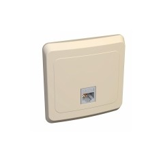ЭТЮД Розетка компьютерная RJ45 категория 5 бежевая