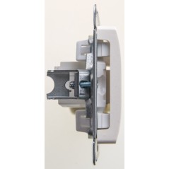 GLOSSA Розетка компьютерная RJ45 категория 5E перламутр в рамку