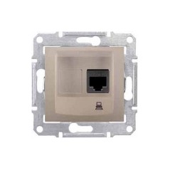 Sedna Розетка компьютерная RJ45 категория 5е в рамку титан