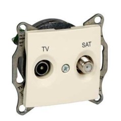 Sedna Розетка телевизионная TV/SAT оконечная 1Дб в рамку бежевая