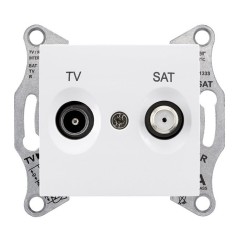 Sedna Розетка TV/SAT оконечная 1dB в рамку белый