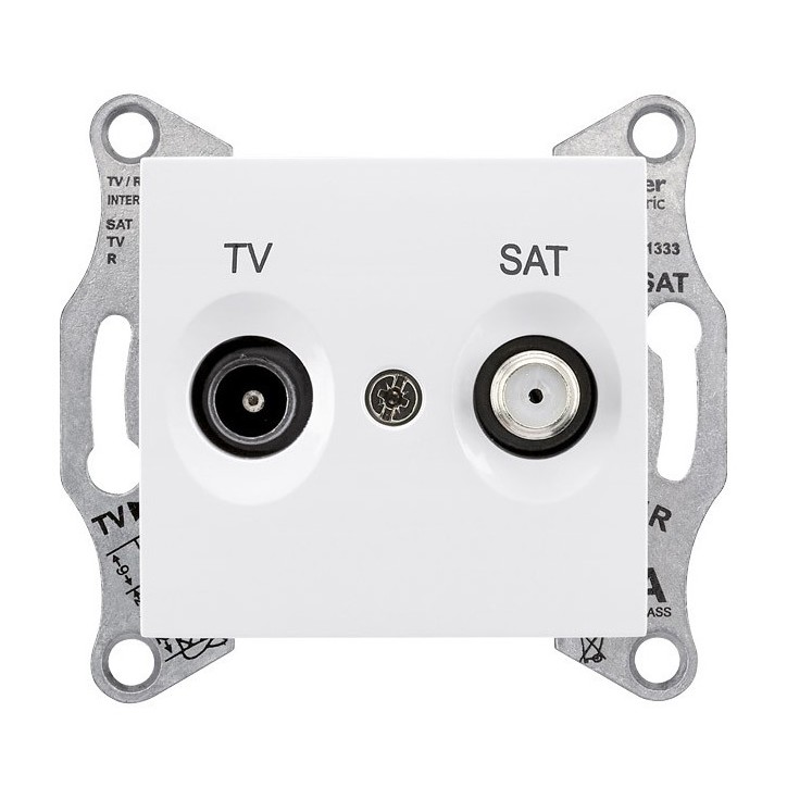 Sedna Розетка TV/SAT оконечная 1dB в рамку белый