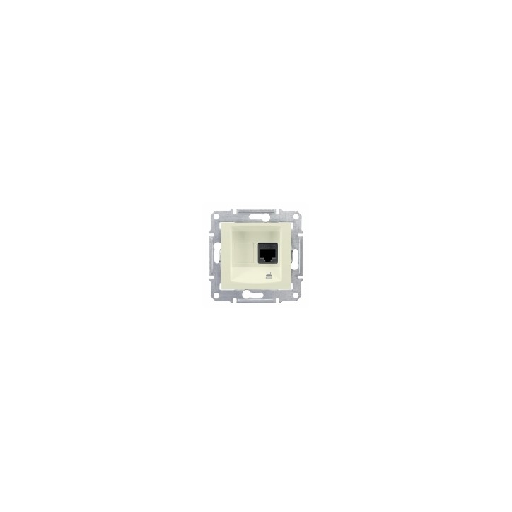 Sedna Розетка компьютерная RJ45 категория 5е в рамку бежевая