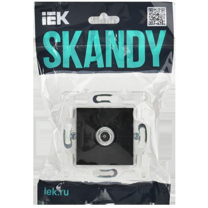 SKANDY Розетка TV оконечная SK-A12Bl черный IEK