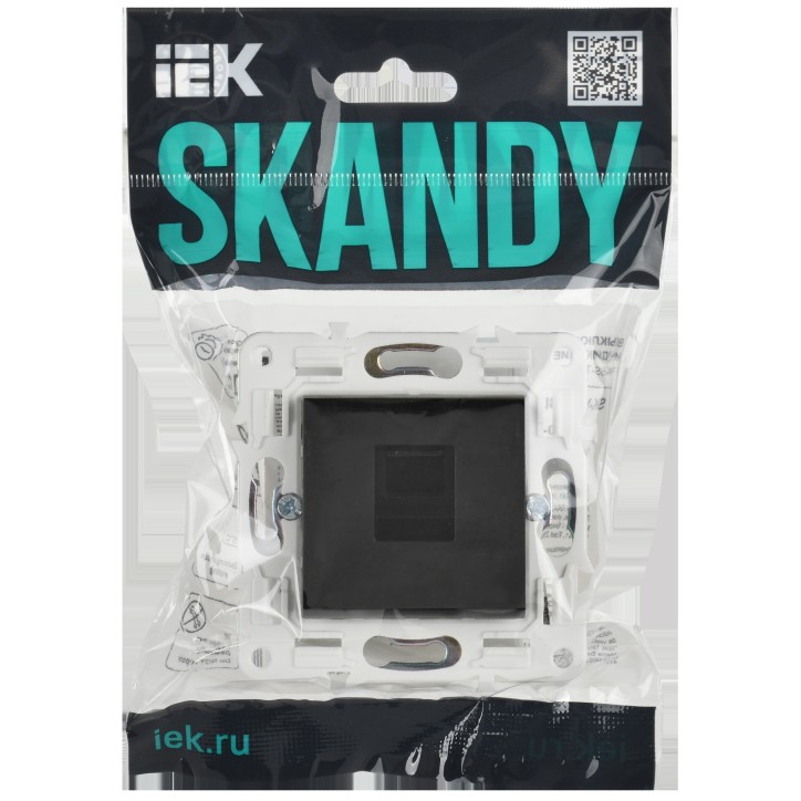 SKANDY Розетка компьютерная RJ45 кат.6 SK-K02Bl черный IEK