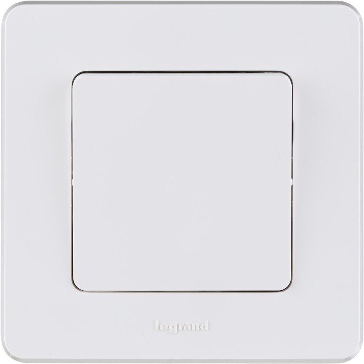 Выключатель одноклавишный - Legrand Inspiria - 10А 250В безвинтовые зажимы - белый