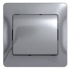 Выключатель одноклавишный, в сборе, схема 1, алюминий