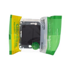 GLOSSA Выключатель двухклавишный схема 5 шоколад в рамку