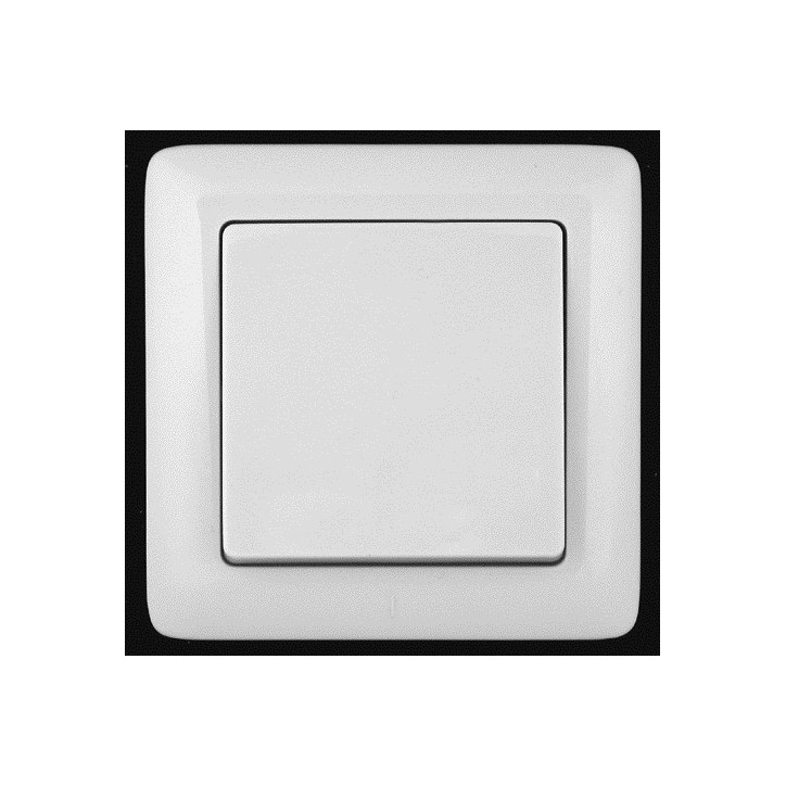 ХИТ Выключатель одноклавишный скрытый 250В 6А белый