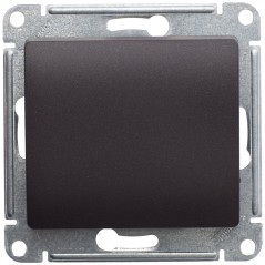 GLOSSA Переключатель одноклавишный сх.6 шоколад в рамку