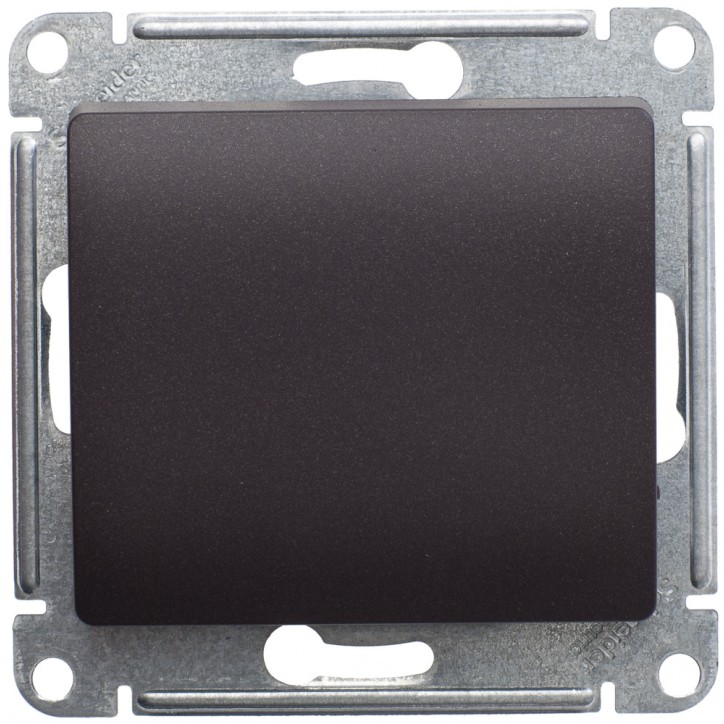 GLOSSA Переключатель одноклавишный сх.6 шоколад в рамку GLOSSA Переключатель одноклавишный сх.6 шоколад в рамку