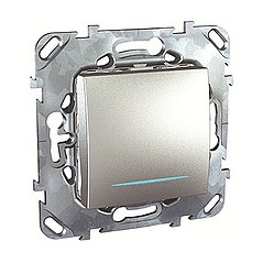 UNICAtop Переключатель одноклавишный с индикацией в рамку сх.6