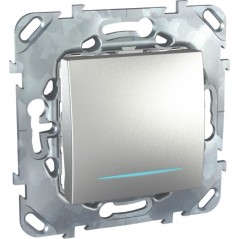 UNICAtop Переключатель одноклавишный с индикацией в рамку сх.6