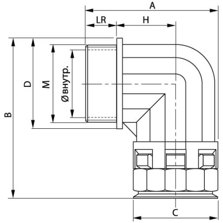 BRAVA Коробка установочная PDB под 2 модуля