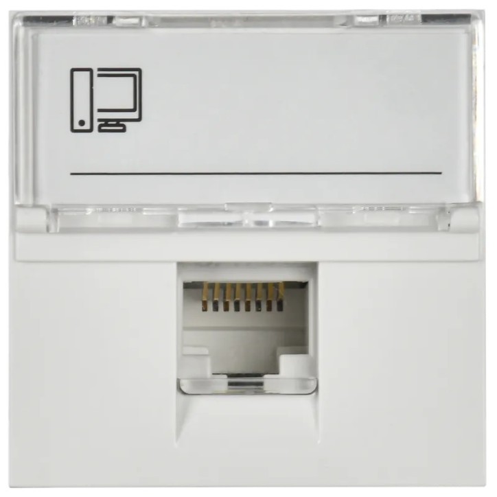 Розетка компьютерная RJ45 UTP категория 5e 2 модуля Розетка компьютерная RJ45 UTP категория 5e 2 модуля