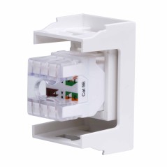 VIVA Розетка компьютерная RJ45 1 модуль категория 5е белая