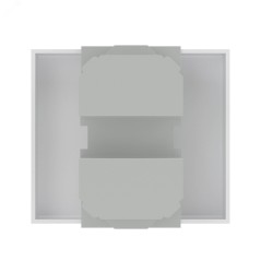 VIVA Выключатель однополюсный 2 модуля белый