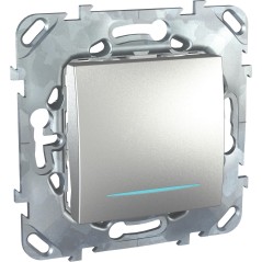 UNICAtop Переключатель одноклавишный с индикацией в рамку сх.6