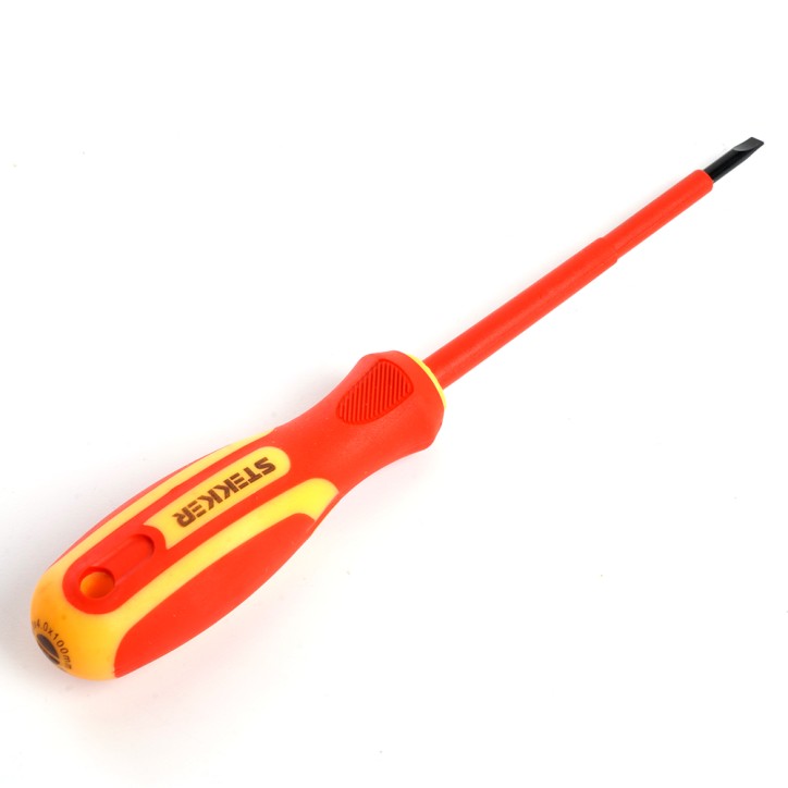 Отвертка шлицевая диэлектрическая SL6.5х150 1000В Отвертка шлицевая диэлектрическая SL6.5х150 1000В