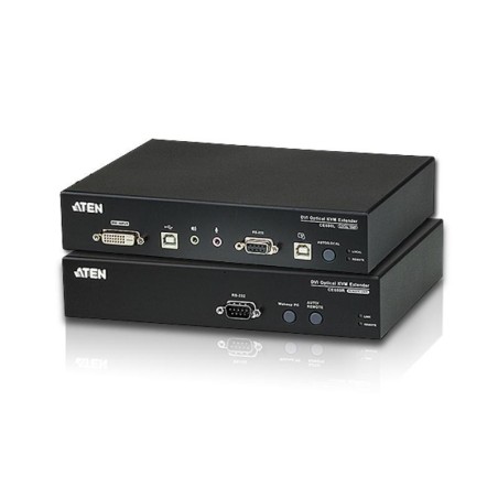 Удлинитель/extender, DVI-D+AUDIO+RS232, 20 км., 1xОптич.волокно одномод./singlemode 1310/1550нм, DVI-D+2xMINIJACK+DB9+LС+2xUSB А