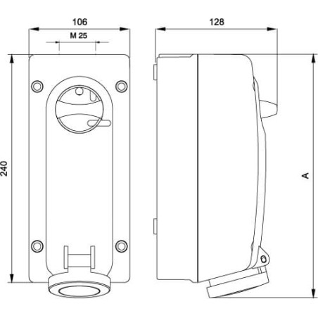 Соединитель регулируемый горизонтальный внешний H100 цинк-ламельный
