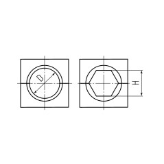 Матрица для алюминиевого зажима шестигранная МШ-23,4-А/100т