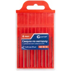 Сверло по металлу Cutop Profi с кобальтом 5%, 1X34 мм (10 шт)