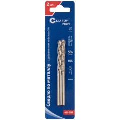Сверло по металлу Cutop Profi с кобальтом 5% 3.7X70 мм, 2 шт