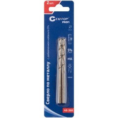 Сверло по металлу Cutop Profi с кобальтом 5% 3.6X70 мм, 2 шт