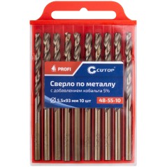 Сверло по металлу Cutop Profi с кобальтом 5%, 5.5X93 мм (10шт)