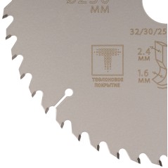 Диск пильный по дереву с тефлоновым покрытием 48Т, Profi plus, 230x1,6/2,4x32/30/25,4/20 мм