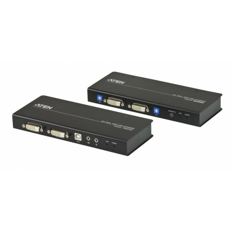 Удлинитель консоли (клав./мышь USB+DVI+аудио+RS232) на 60м/ DVI DUAL LINK KVM EXTENDER W/1.8M