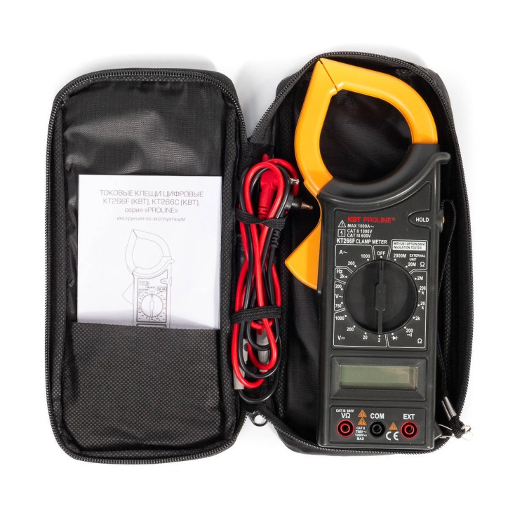 Токовые клещи цифровые KT 266F серия PROLINE Токовые клещи цифровые KT 266F серия PROLINE