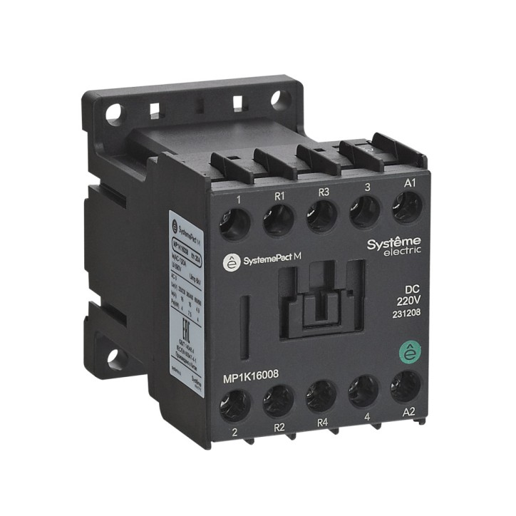 Контактор MP1K 4P(4НО) 16A DC220V