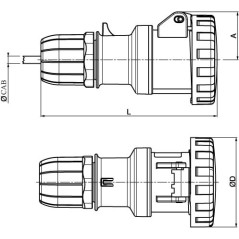 Параллельный зажим, D8-10 мм