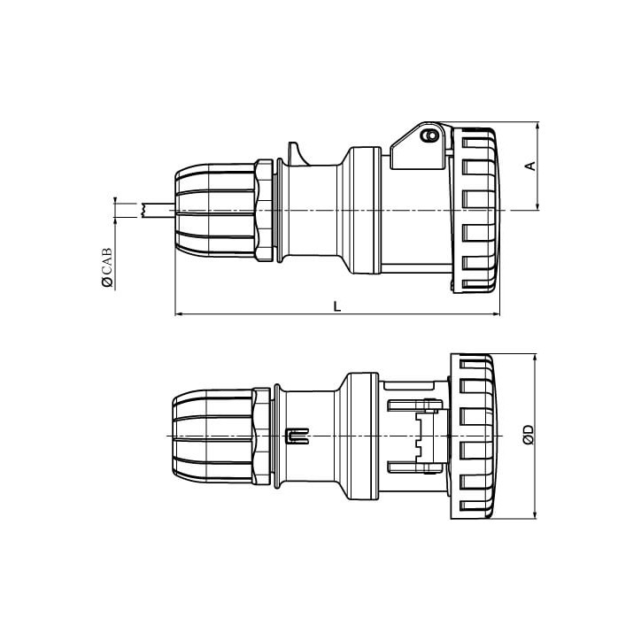 Параллельный зажим, D8-10 мм