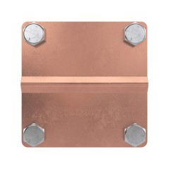 Соединитель пруток - полоса 80х80 мм медь