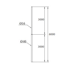 Мачта молниеприемника сборная 6,0 м