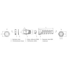 PG-R 7 (3-6.5 мм) Ввод кабельный пластиковый