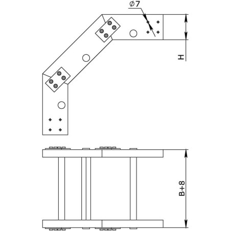 Коробка ответвительная 178х155х74мм IP66 RAL9006 алюминиевая