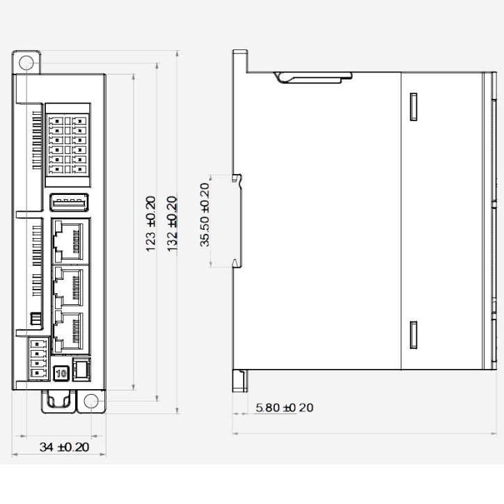 Контроллер SM253 10DI, 6HSI, 1 Ethercat, 1 Modbus, 1 CANopen, управ движением