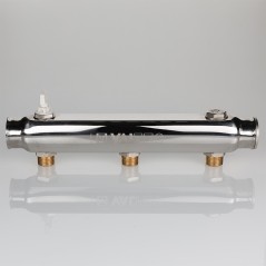 Коллектор нержавеющая сталь 1'x4 выхода 1/2' НР межосевое 100 мм