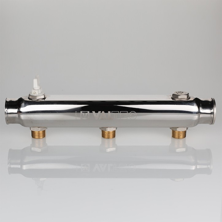 Коллектор нержавеющая сталь 1'x4 выхода 1/2' НР межосевое 100 мм