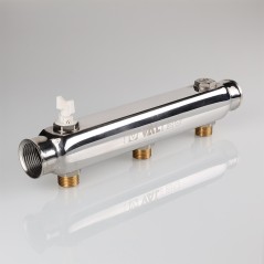 Коллектор нержавеющая сталь 1'x4 выхода 1/2' НР межосевое 100 мм