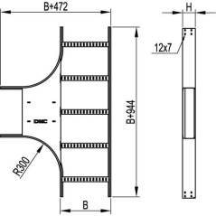 Полоса перфорированная 30x1000 мм, 1,5 мм