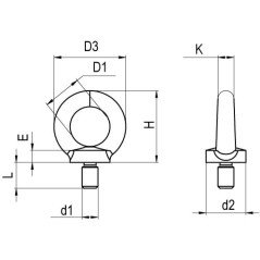 Профиль криволинейный, L1735, толщ.2,5 мм, на 14 рожков